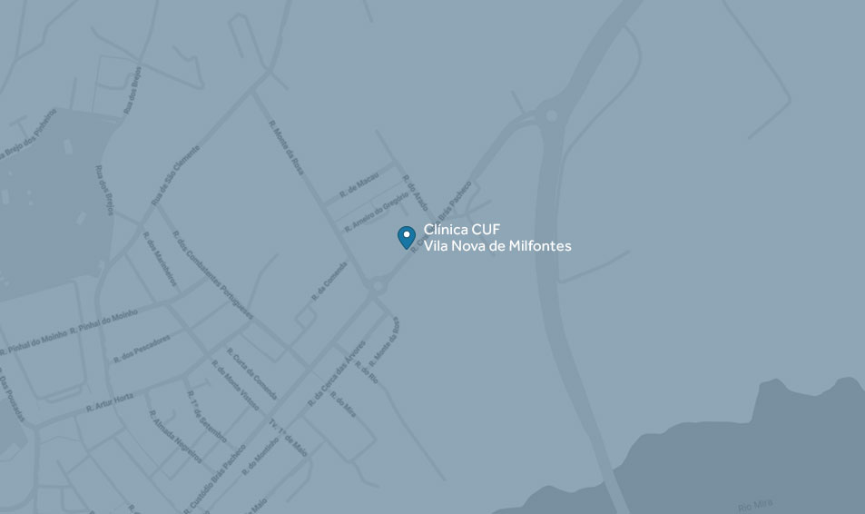 Clínica Particular de Vila Nova de Milfontes — mapa